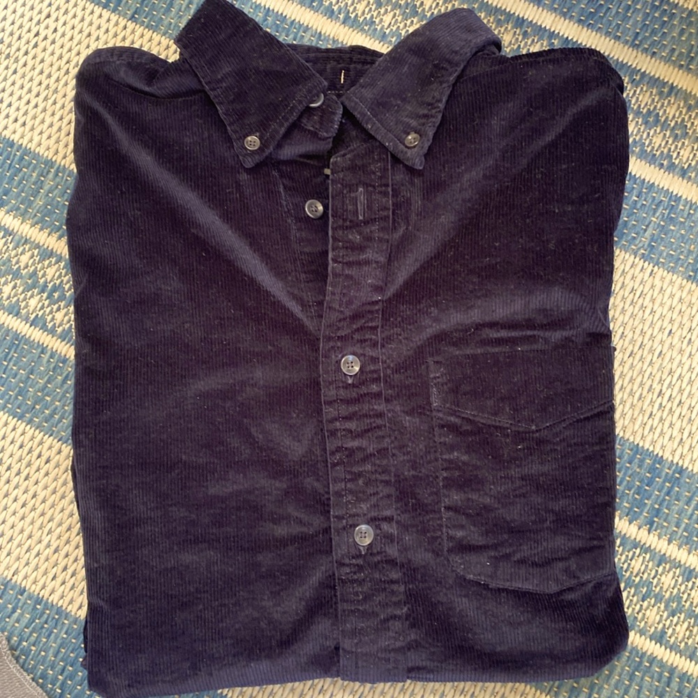 Banana Republic Navy Corduroy Shirt